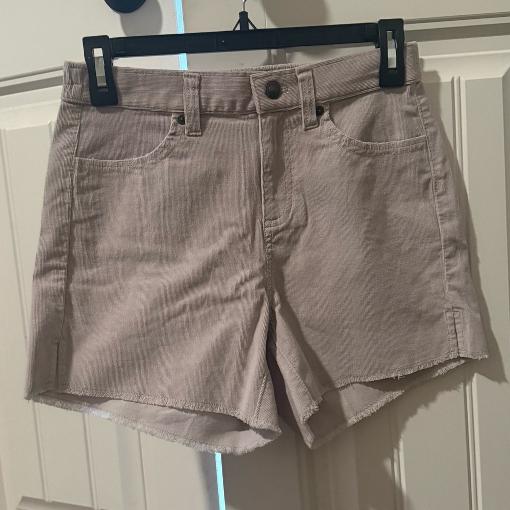 Aerie Light Gray Corduroy Cutoff Shorts - Womens XS NEW NWT